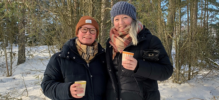 Kontaktfamilj Malin och Johanna.