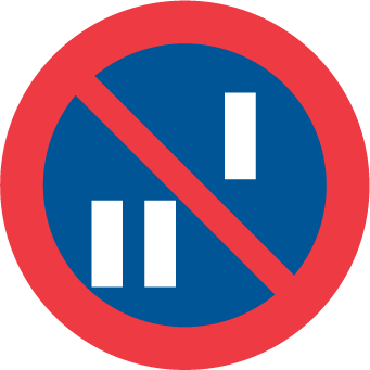 Trafikskylt datumparkering.