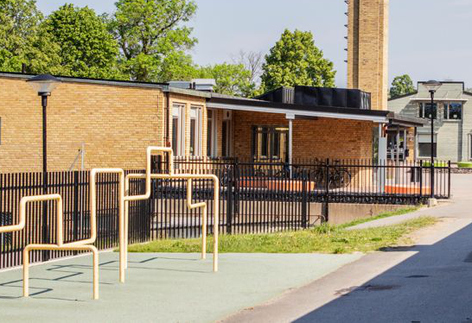 Skolgård Alléskolan.