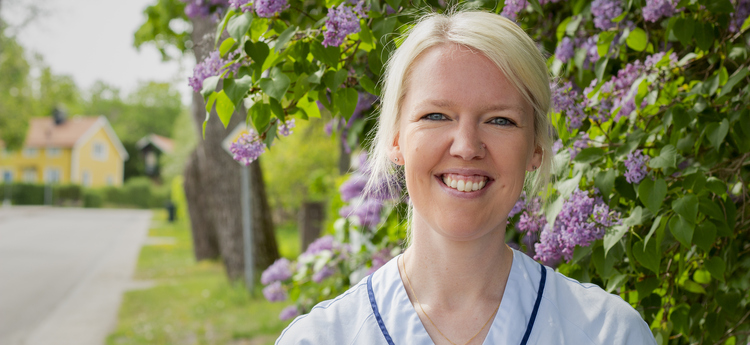 Medarbetare i hemtjänsten.