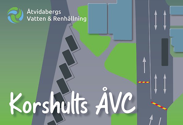 Karta över Korshults återvinningscentral