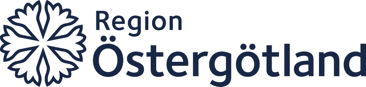 Region Östergötland logotyp i mörkblått