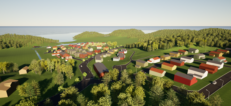 Illustrerad översiktsbild Grebo Norrby.